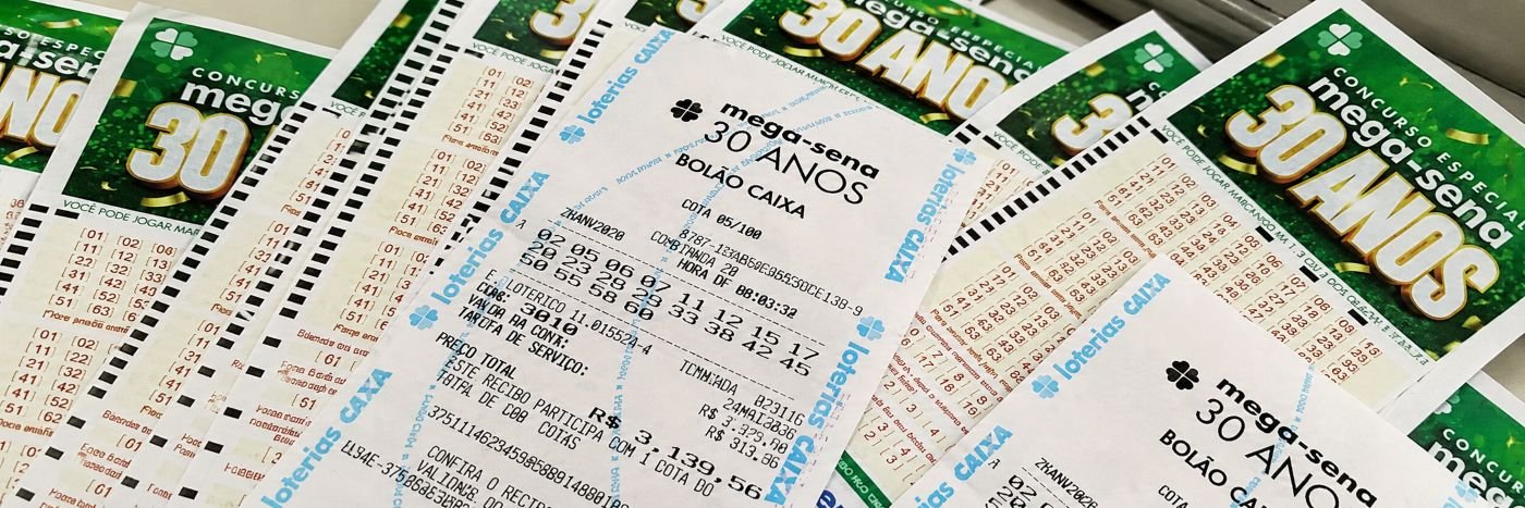 Mega-Sena de R$ 300 milhões em banner