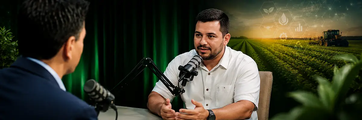Douglas Bener fala sobre agricultura familiar em Porto Velho durante entrevista no RuralCast