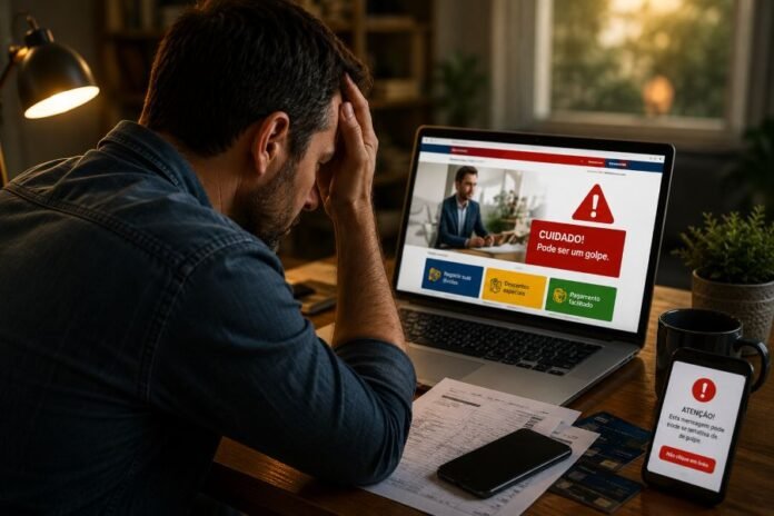 Golpe do Desenrola 2.0 usa site falso para cobrar taxa por Pix de consumidores