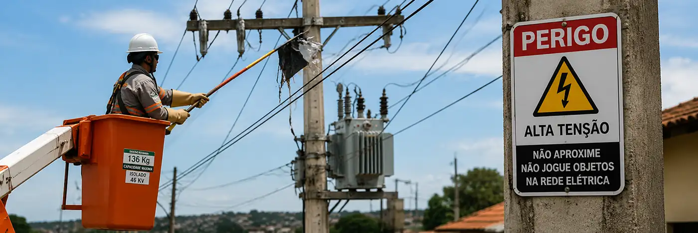 Objetos na rede elétrica afetaram clientes em Rondônia Objetos na rede elétrica causam risco e podem afetar fornecimento de energia em Rondônia