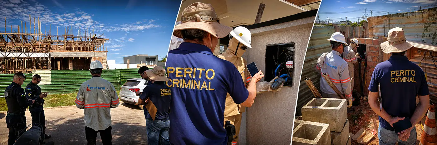 Operação contra furto de energia em Porto Velho vistoria obra de alto padrão
