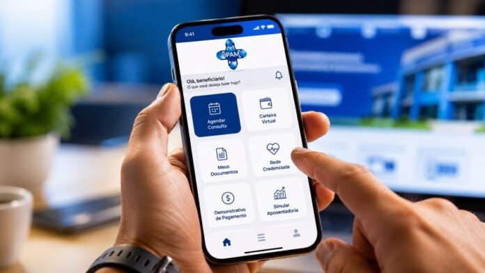 Aplicativo do Ipam facilita acesso a serviços pelo celular Beneficiário utiliza o Aplicativo do Ipam no celular para acessar consultas, carteira virtual e serviços digitais em Porto Velho