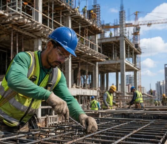 Construção civil empregou 2,5 milhões e pagou média de 2,1 salários mínimos construção civil