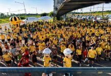 Corrida do Detran reúne famílias e reforça segurança no trânsito em Porto Velho Participantes da Corrida Detran em Movimento reunidos no Espaço Alternativo de Porto Velho