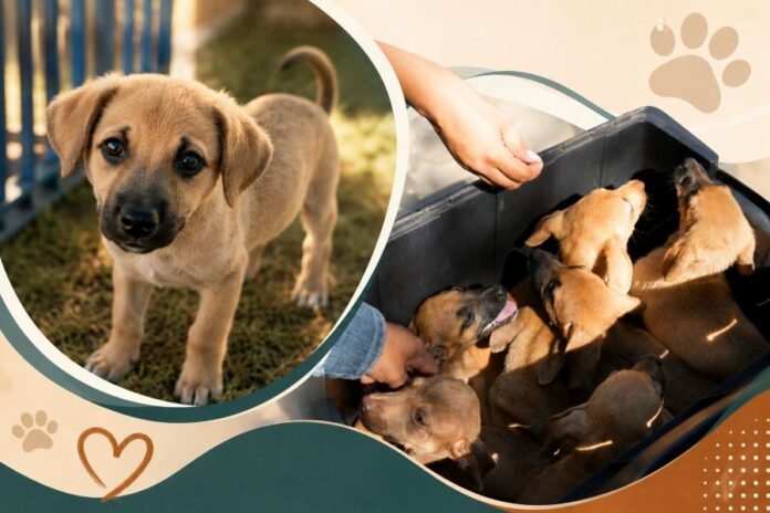 Feira de adoção conecta animais resgatados a novos lares Filhote em destaque ao lado de cães resgatados durante ação voltada à adoção animal em Porto Velho