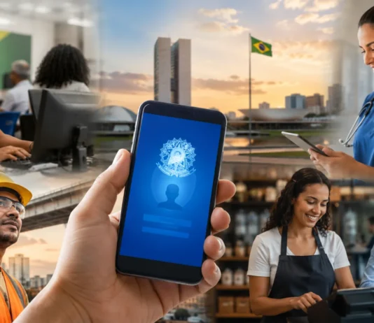 Mercado de trabalho formal chega a 62,2 milhões de vínculos no Brasil Carteira de trabalho digital em destaque representa crescimento do mercado de trabalho formal no Brasil