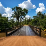 Ponte RO-267 sobre o rio Novo Mundo é concluída em Alvorada do Oeste Ponte de madeira recém-concluída na RO-267 aparece sobre o rio Novo Mundo, em área rural de Alvorada do Oeste.