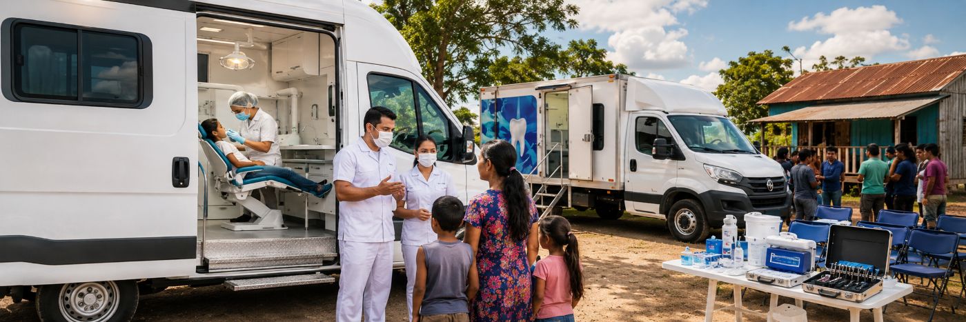 Unidade odontológica móvel atende moradores em comunidade do interior de Rondônia