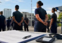 Concurso da Guarda Civil de Porto Velho abre inscrições com salário de R$ 6,3 mil Documentos de edital e candidatos em formação representam o concurso Guarda Civil em Porto Velho.