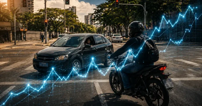 Motociclistas aparecem como maioria nas mortes no trânsito de Rondônia, segundo Anuário 2025 do Detran-RO.
