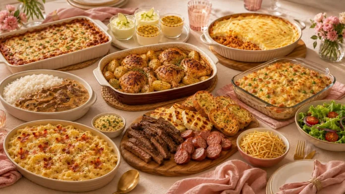 9 receitas faceis para um almoço em família com pratos salgados e sobremesas