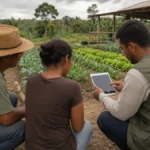 Rondônia receberá nova metodologia de assistência técnica rural Técnico orienta produtores durante atividade da ATeG em Rondônia em uma propriedade familiar