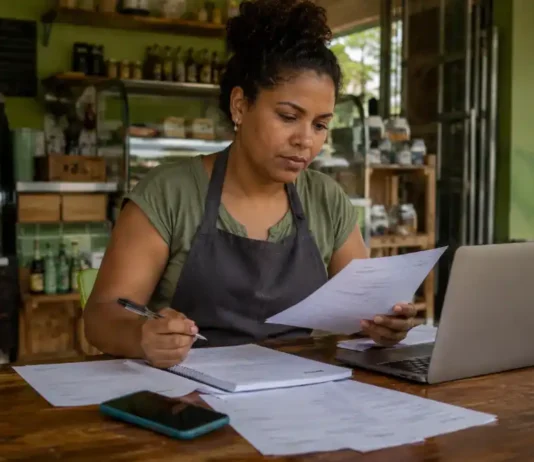 MEIs de Rondônia entram no prazo nacional para renegociar dívidas Microempreendedor organiza documentos em pequeno negócio para consultar Desenrola MEI em Rondônia pelo Regularize