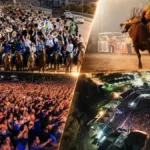 Expojipa recebe R$ 500 mil do Ministério do Turismo e deve movimentar Ji-Paraná Montagem jornalística mostra cavalgada, rodeio, show e vista aérea de grande público na Expojipa em Ji-Paraná.
