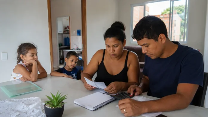 Família consulta as parcelas do Minha Casa Minha Vida FAR
