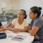 Rondônia recebe 1.848 tubetes de insulina glargina pelo SUS Insulina glargina em Rondônia é apresentada a paciente idoso e cuidador em Unidade Básica de Saúde