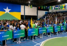 Jaru será sede das duas fases do JIR 2026 após ajuste técnico Imagem de arquivo da abertura dos Jogos Intermunicipais de Rondônia usada em matéria sobre o JIR 2026 em Jaru
