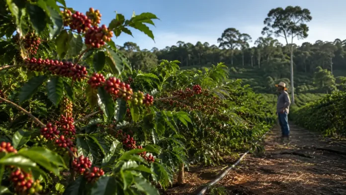 safra de café robusta em Rondônia