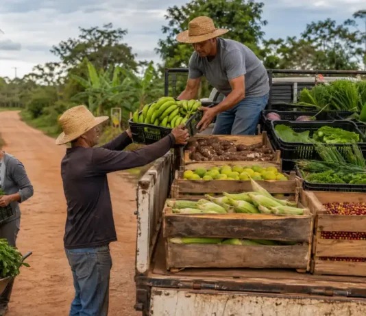 Transporte gratuito ajuda agricultores familiares a escoar produção em Porto Velho Transporte da produção rural ajuda agricultores familiares em Porto Velho