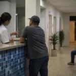 Moradores de Vilhena têm atendimento noturno em 5 UBS até as 22h Profissional atende morador em UBS de Vilhena durante horário noturno.