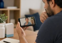 Anvisa alerta para vídeos falsos de remédios e suplementos Homem analisa vídeos falsos de remédios em um smartphone antes de comprar produtos pela internet.