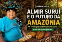 Almir Suruí fala sobre produção sustentável e futuro da Amazônia Almir Suruí participa do RuralCast sobre produção sustentável indígena, autonomia Paiter Suruí e futuro da Amazônia em Rondônia