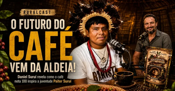 Daniel Suruí fala sobre café indígena em Rondônia no RuralCast Capa editorial do RuralCast com Daniel Suruí sobre café indígena em Rondônia e o futuro da juventude Paiter Suruí