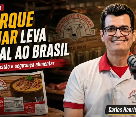 Charque Riomar mostra como empresa de Cacoal conquistou o Brasil Carlos Henrique de Oliveira participa do PodRondônia sobre Charque Riomar em Cacoal, expansão nacional e segurança alimentar