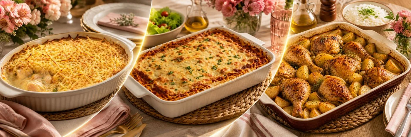 Fricassê, lasanha e frango assado entre as 9 receitas faceis
