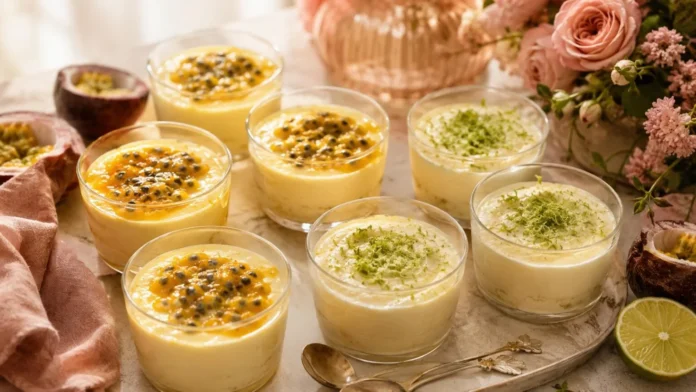 Ingredientes do mousse fácil de limão ou maracujá Ingredientes do mousse fácil com limão, maracujá, leite condensado e creme de leite