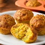 Muffins de frango com abóbora na air fryer Muffins de frango com abóbora, assados na airfryer, dourados por fora e macios por dentro.