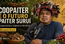 Coopaiter fortalece cooperativa indígena Paiter Suruí Naraymi Suruí, presidente da Coopaiter, participa do RuralCast com Adalto Costa sobre cooperativa indígena Paiter Suruí em Cacoal