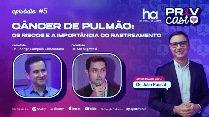 PrevCast debate câncer de pulmão e rastreamento PrevCast debate câncer de pulmão, tabagismo e rastreamento com especialistas do INCA e do Hospital de Amor