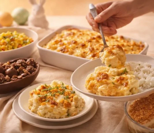 3 receitas fáceis para montar um almoço completo Receitas faceis para almoco com torta cremosa, salada de milho e chocolate