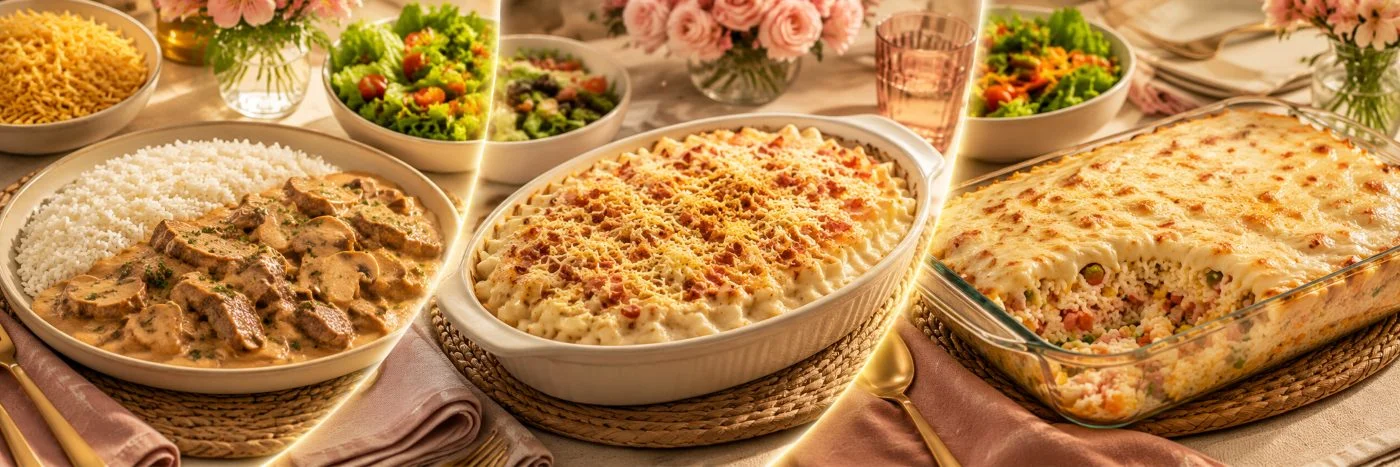 Strogonoff, macarrão e arroz de forno entre as 9 receitas faceis