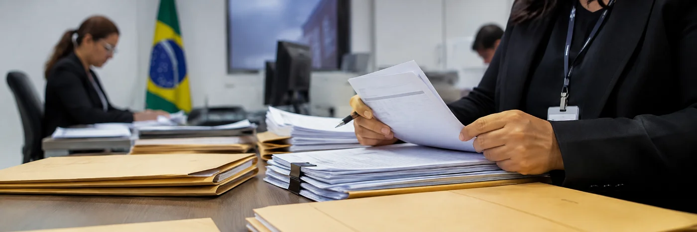 Análise de documentos de registro de candidaturas pela Justiça Eleitoral