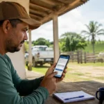Produtor rural de Porto Velho já pode fazer cadastro pelo PVH+ Produtor de Porto Velho acessa pelo celular o Cadastro do produtor rural disponível na plataforma PVH+.