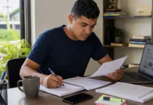 Concurso da Guarda Municipal entra na última semana de inscrições Candidato estudando para o concurso Guarda Municipal de Porto Velho na última semana de inscrições