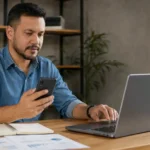Inscrições do Licita+RO começam nesta segunda em Porto Velho Profissional acessa computador durante período de inscrições do Licita+RO em Porto Velho.
