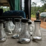 MPF pede pena maior em caso de 38 kg de mercúrio em Rondônia Imagem ilustrativa sobre mercúrio ilegal em Rondônia e transporte em ônibus