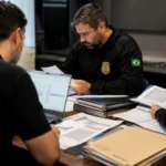 Operação Heritage cumpre mandados em Rondônia e apura desvio de R$ 308 milhões Agentes analisam documentos durante representação da Operação Heritage, que cumpriu mandados também em Rondônia.