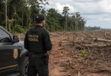 PF cumpre mandado em Colorado do Oeste e apura desmatamento no AM Desmatamento em Lábrea investigado pela Polícia Federal após mandado cumprido em Colorado do Oeste
