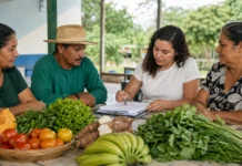 Porto Velho prepara nova tabela de preços da agricultura familiar Produtores participam de levantamento dos preços da agricultura familiar para o PNAE em Porto Velho.