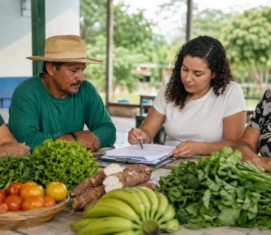 Porto Velho prepara nova tabela de preços da agricultura familiar Produtores participam de levantamento dos preços da agricultura familiar para o PNAE em Porto Velho.