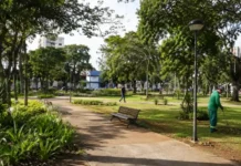 Adote uma Praça é regulamentado em Porto Velho; entenda o processo Praça urbana de Porto Velho relacionada ao programa Adote uma Praça