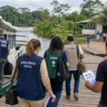 Projeto leva proteção à infância a comunidades do Baixo Madeira Equipe de proteção à infância desembarca em comunidade ribeirinha do Baixo Madeira para realizar ações de orientação.