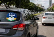 Carro de aplicativo não pode usar adesivo eleitoral; veja as regras Adesivos eleitorais em carro particular nas Eleições 2026 em Rondônia
