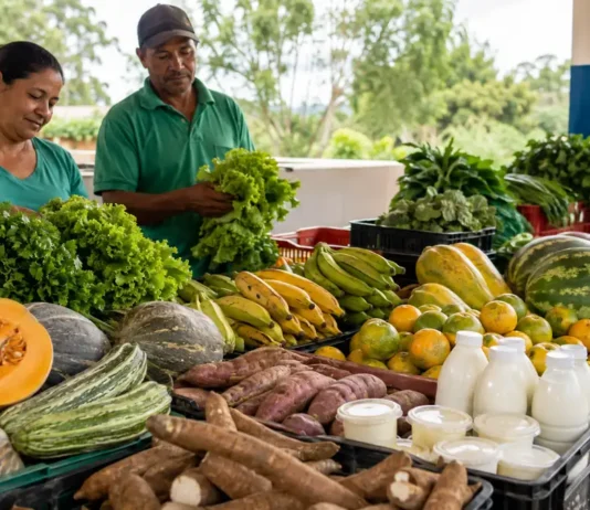 Jaru prevê cerca de R$ 223 mil em compras da agricultura familiar para merenda Agricultura familiar Jaru com alimentos destinados à merenda escolar