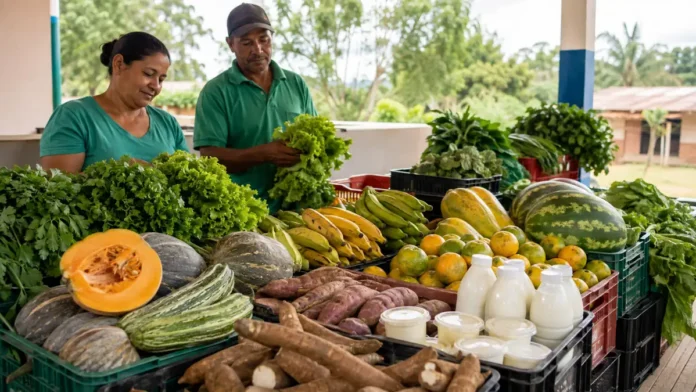 Agricultura familiar Jaru com alimentos destinados à merenda escolar