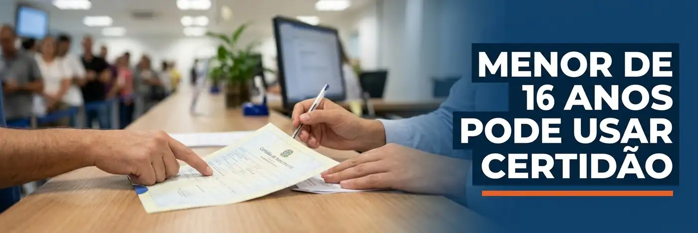 BPC menor de 16 anos: certidão pode identificar a criança BPC menor de 16 anos em atendimento ilustrativo com certidão de nascimento no INSS